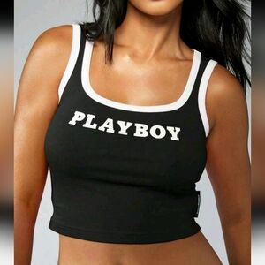 🧿PLAYBOY X Missguided Crop Top